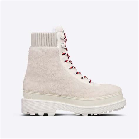 dior hiking shoes|Dior Hike Ankle Boot White Calfskin and Shearling.